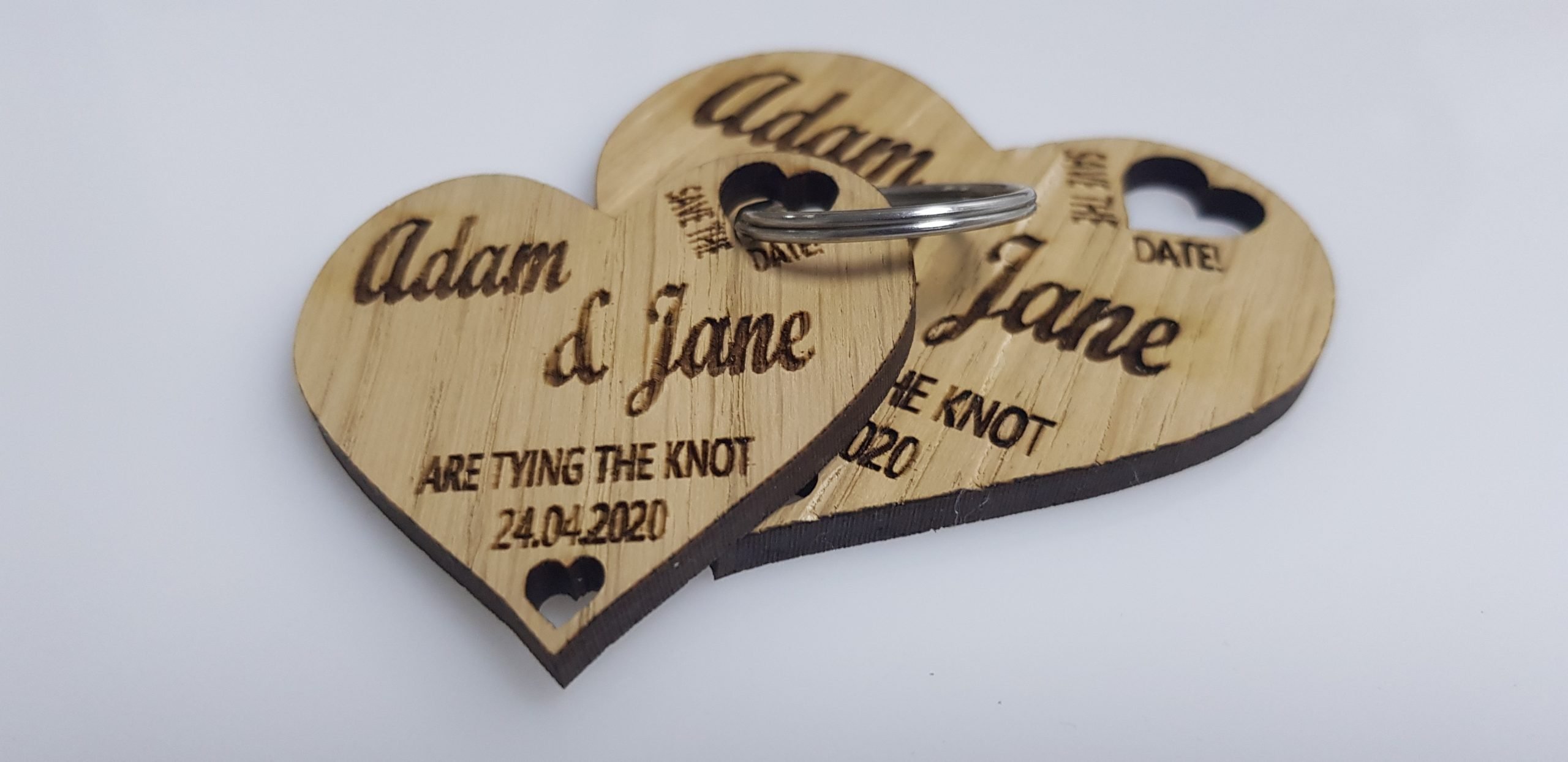 Wooden Save The Date Personalised Wedding Invitations - Image 8