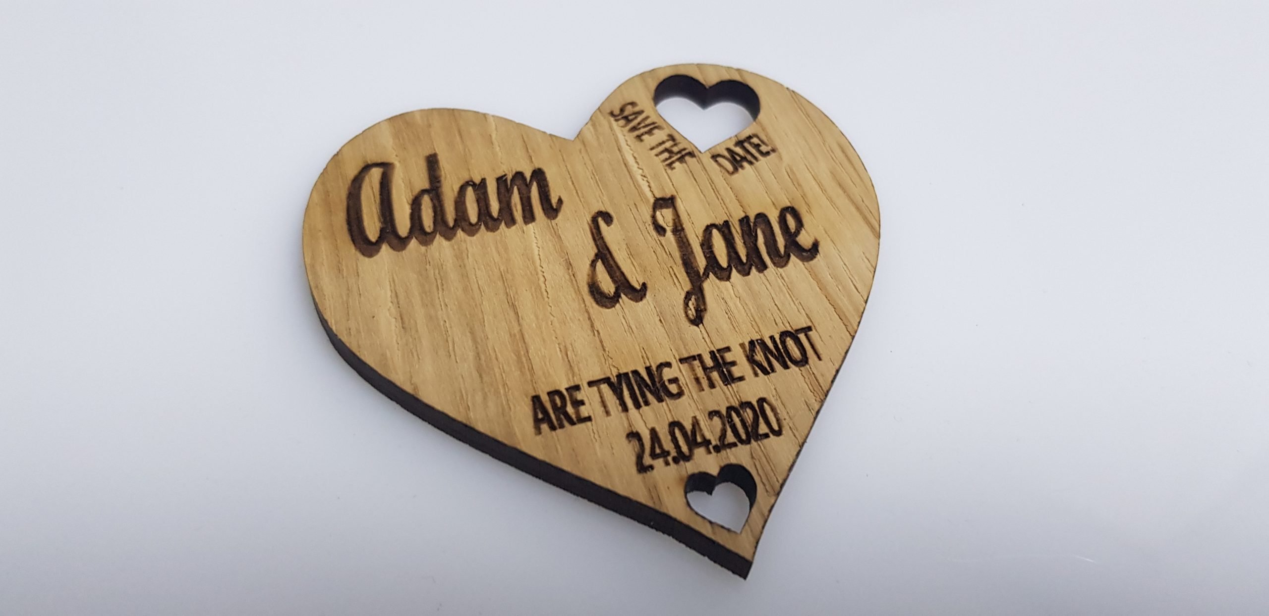 Wooden Save The Date Personalised Wedding Invitations - Image 7