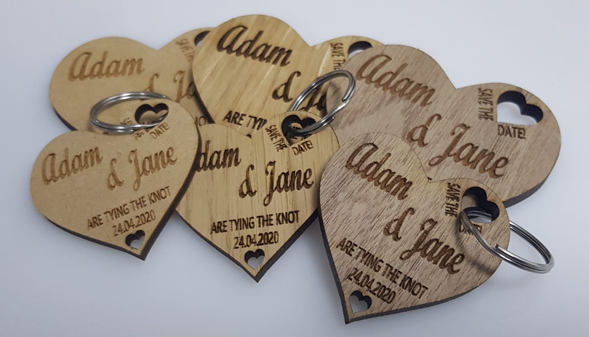Wooden Save The Date Personalised Wedding Invitations