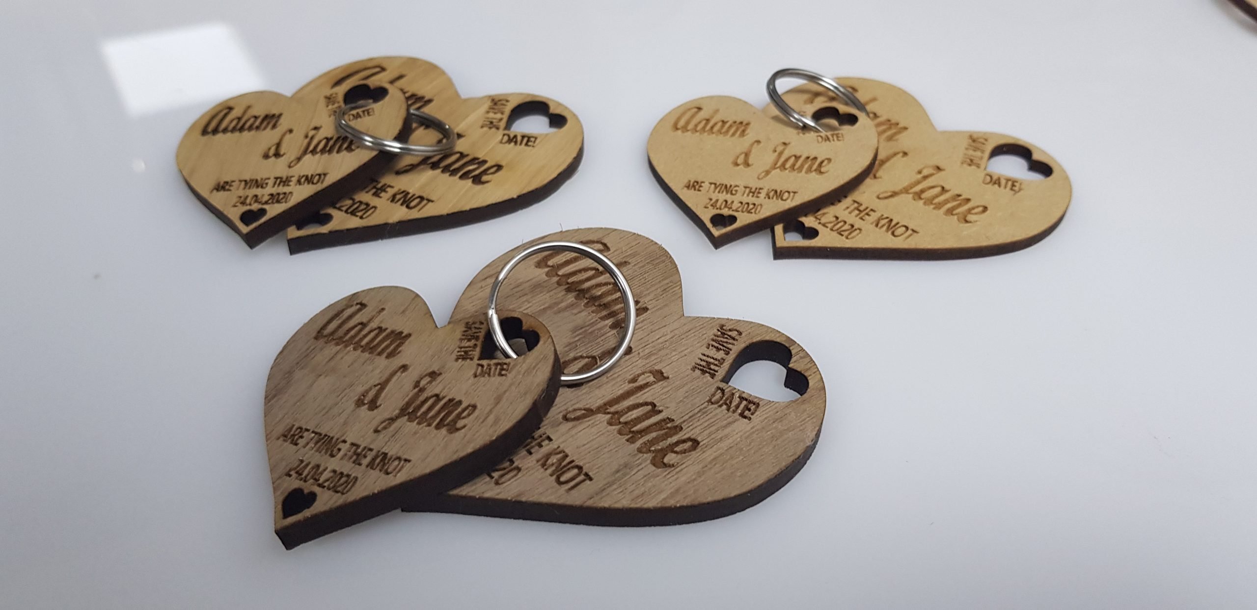 Wooden Save The Date Personalised Wedding Invitations - Image 2