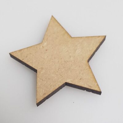 Wooden MDF Star Craft Blank Embellishment