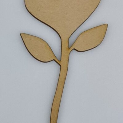 Wooden MDF Valentines Day Rose Craft Blank Embellishment