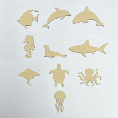 Wooden MDF Assorted Sea Creatures