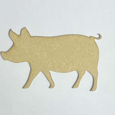 Wooden MDF Pig