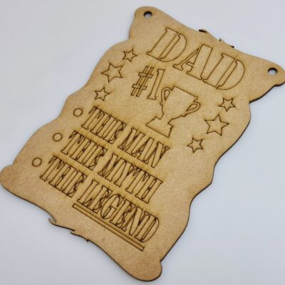 Father's Day Dad The Man The Myth The Legend Plaque Sign Wooden MDF