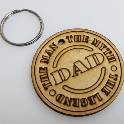 Dad The Man The Myth The Legend Keyring