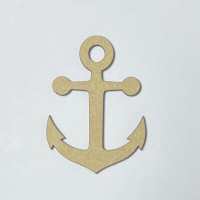 Wooden MDF Anchor Craft Shape Embellishment