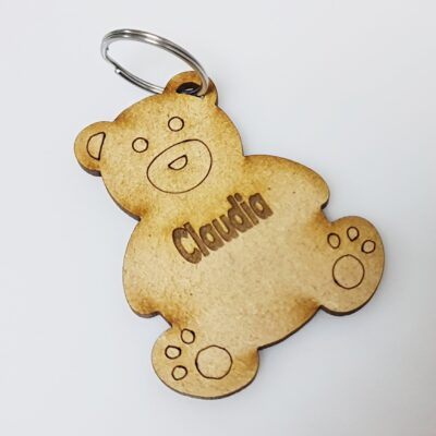 Personalised Teddy Bear Keyring