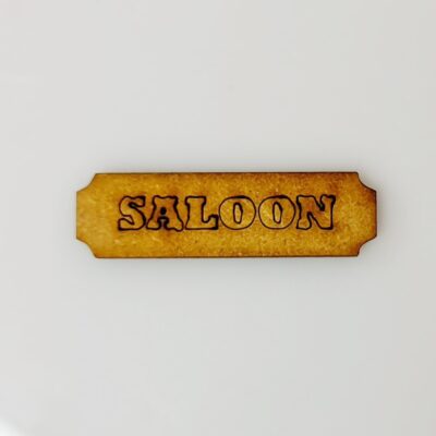 MDF Saloon Sign Craft Embellishment