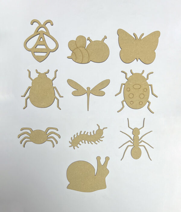 Wooden MDF Assorted Insects | Candy Carts UK