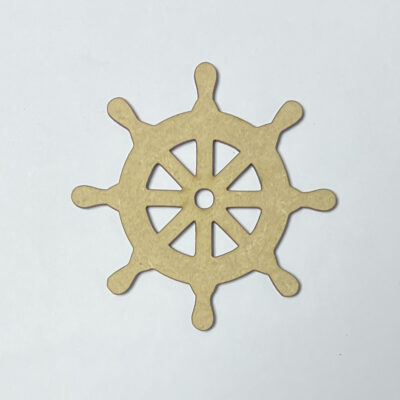 Wooden MDF Boat Wheel Craft Shape Embellishment