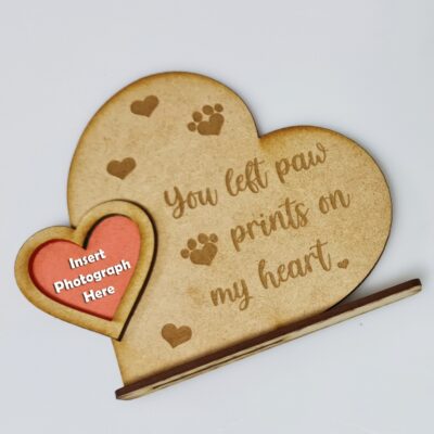 You Left Paw Prints On My Heart Photo Frame