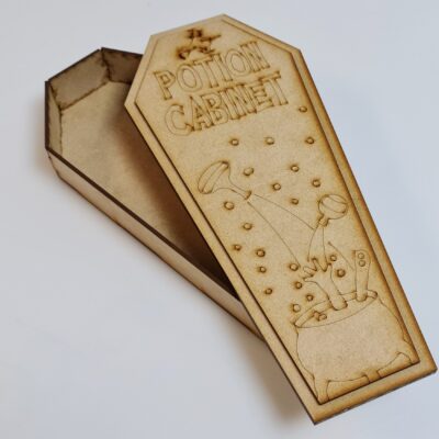 MDF Halloween Decorative Coffin Storage Box