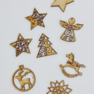MDF Christmas Baubles