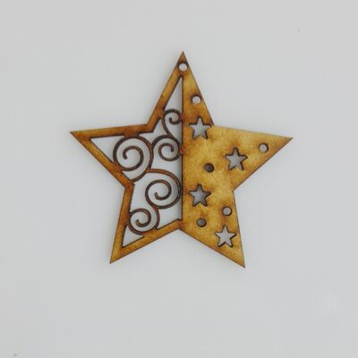 Double Design Star Bauble