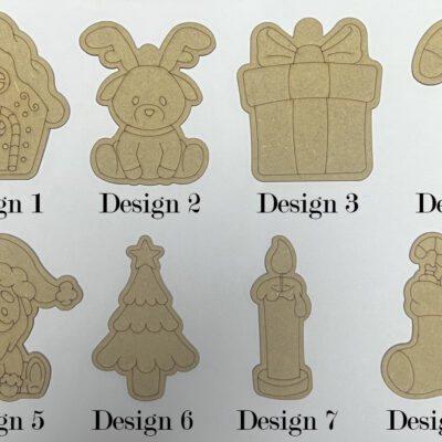 Wooden MDF Christmas Craft Blank Scrapbook Embellishments