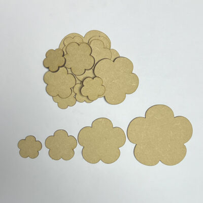 Wooden MDF Blank Flower Craft Shape