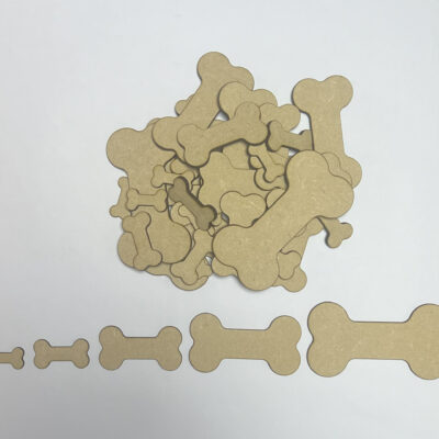 Wooden MDF Dog Bone Craft Shape