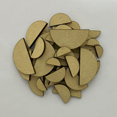 Wooden MDF Semi Circle Craft Shapes