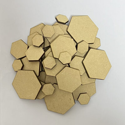 Wooden MDF Hexagon Craft Shapes