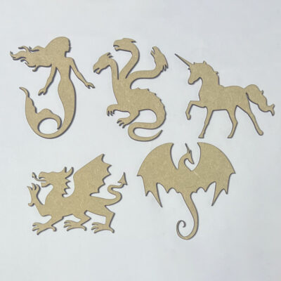 Wooden MDF Assorted Mythical Creatures