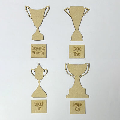 Wooden Assorted Scottish Football Trophy