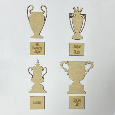 Wooden Assorted English Football Trophy